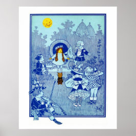 Klassieke Wizard of Oz, Dorothy ontmoet de Munchki Poster