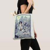 Klassieke Wizard of Oz, Dorothy Ontmoet de Munchki Tote Bag (Dichtbij)