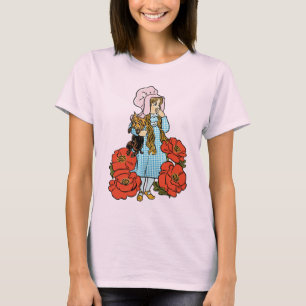 Klassieke Wizard of Oz, Dorothy, Rode Klaprozen T-shirt