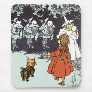 Klassieke Wizard of Oz Dorothy Toto Glinda Munchki Muismat