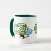 Klassieke Wizard of Oz Dorothy Toto met Grote Lett Mok (Voorkant links)