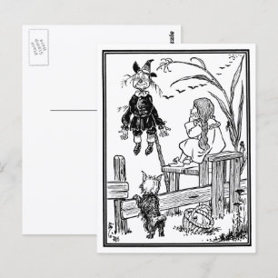 Klassieke Wizard of Oz, Dorothy Toto ontmoet Scare Briefkaart