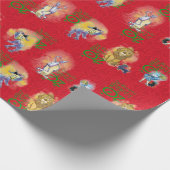 Klassieke Wizard of Oz inpakpapier voor Kerstmis. (Hoek)