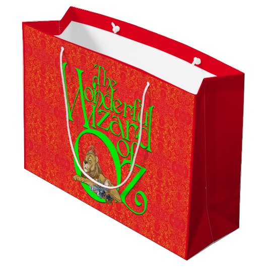 Klassieke Wizard of Oz Kerst grote cadeautas (Achterkant Gekanteld)