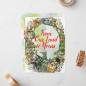 Klassieke Wizard of Oz Kerst voor het hele gezin Notitiekaartje (Voorkant / Achterkant in situ)