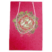 Klassieke Wizard of Oz Kerstcadeautas-ROOD Medium Cadeauzakje (Achterkant)