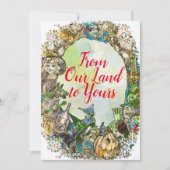 Klassieke Wizard of Oz Kerstmis met het hele gezin Notitiekaartje (Voorkant)