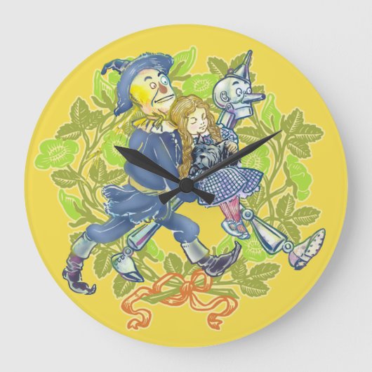 Klassieke Wizard of Oz Kinderen Muurklok Grote Klok (Voorkant)