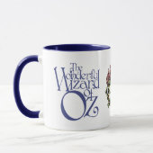 Klassieke Wizard of Oz Koninklijke Blauwe & Witte Mok (Links)