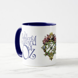 Klassieke Wizard of Oz Koninklijke Blauwe & Witte Mok