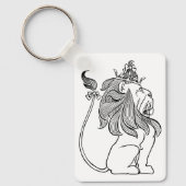 Klassieke Wizard of Oz, laffe leeuw met kroon Sleutelhanger (Voorkant)