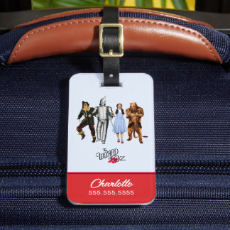 Klassieke Wizard of Oz-personages Bagagelabel