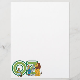 Klassieke Wizard of Oz-personages en tekstletters