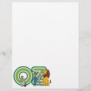 Klassieke Wizard of Oz-personages en tekstletters Flyer