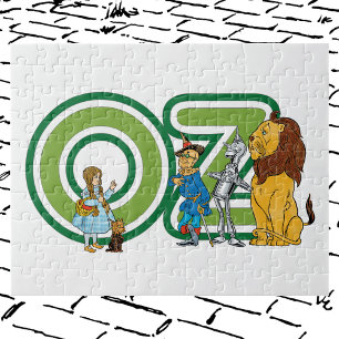 Klassieke Wizard of Oz-personages en tekstletters Legpuzzel