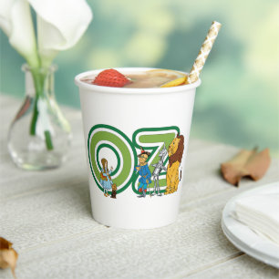 Klassieke Wizard of Oz-personages en tekstletters Papieren Bekers