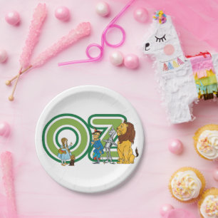 Klassieke Wizard of Oz-personages en tekstletters Papieren Bordje