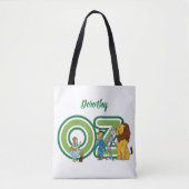 Klassieke Wizard of Oz-personages en tekstletters Tote Bag (Voorkant)