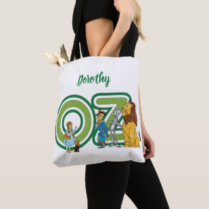 Klassieke Wizard of Oz-personages en tekstletters Tote Bag