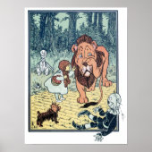 Klassieke Wizard of Oz-personages, Gele Bakstenen Poster (Voorkant)