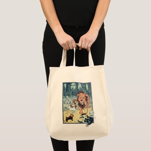 Klassieke Wizard of Oz-personages, Gele Bakstenen Tote Bag (Voorkant (product))