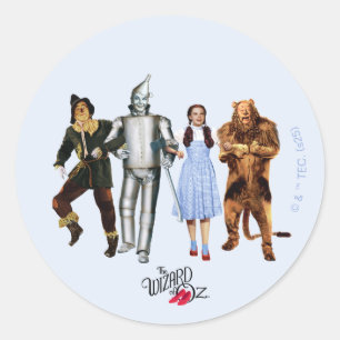 Klassieke Wizard of Oz-personages Ronde Sticker