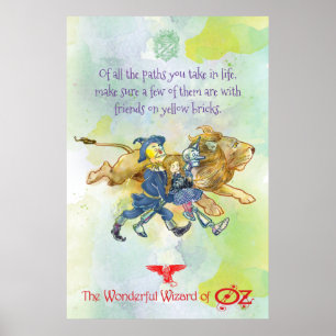 KLASSIEKE WIZARD OF OZ POSTER - Gele Bakstenen