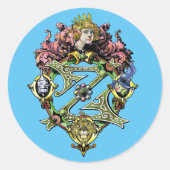 Klassieke Wizard of Oz Royalty Sticker! Ronde Sticker (Voorkant)