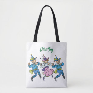 Klassieke Wizard of Oz, Schattige Dansende Munchki Tote Bag