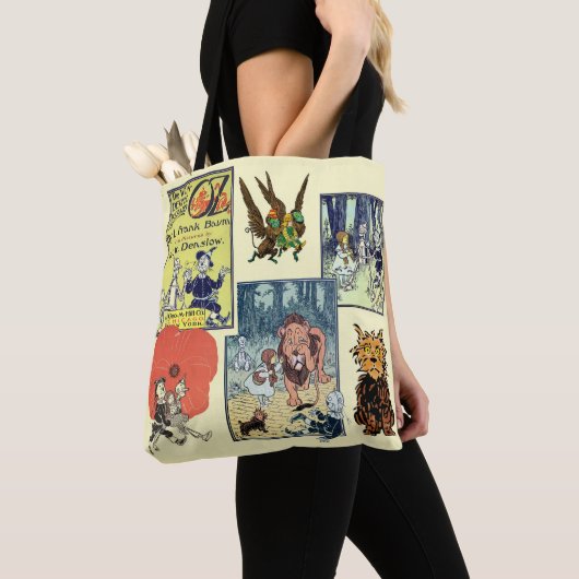Klassieke Wizard of Oz Sprookjesboek Karakters Tote Bag (Dichtbij)