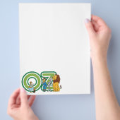 Klassieke Wizard of Oz-tekens en tekstletters Flyer (Hand)