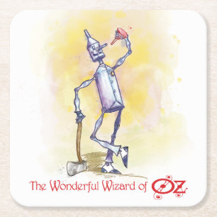 Klassieke Wizard of Oz Tin Man Vierkante Papieren Kartonnen Onderzetters