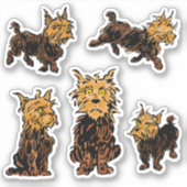 Klassieke Wizard of Oz, Toto de Hond Sticker (Voorkant)