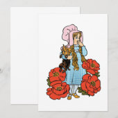 Klassieke Wizard of Oz, uitnodiging van de Dorothy (Voorkant / Achterkant)