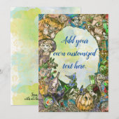 Klassieke wizard van Oz Character Note Kaart Notitiekaartje (Voorkant / Achterkant)