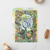 Klassieke wizard van Oz Character Note Kaart Notitiekaartje (Voorkant / Achterkant in situ)