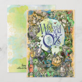 Klassieke wizard van Oz Character Note Kaart Notitiekaartje (Voorkant / Achterkant)