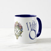 Klassieke wizard van Oz Royalty Blue & White-Mok Mok (Voorkant rechts)