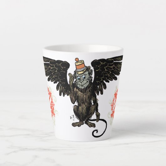 Klassieke wizard van Oz Winged Monkey-mok Latte Mok (Voorkant)