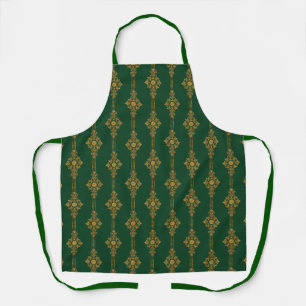 Klassieke Wm. Morris Coördinerende Groen Gouden St Schort