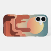 Klassieke woestijnrots iPhone 16 hoesje (Achterkant horizontaal)