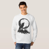 Klassieke wolf in het maanlicht T-shirt (Voorkant volledig)