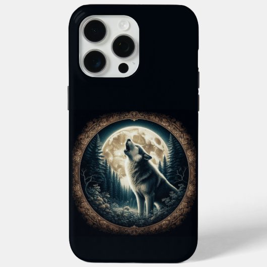 Klassieke,  wolf & moon Case-Mate iPhone case (Achterkant)