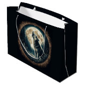 Klassieke,  wolf & moon groot cadeauzakje (Achterkant Gekanteld)