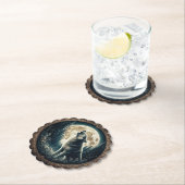 Klassieke,  wolf & moon kartonnen onderzetters (Insitu)