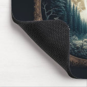 Klassieke,  wolf & moon muismat (Hoek)