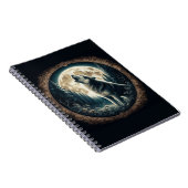 Klassieke, wolf & moon notitieboek (Rechterzijde)