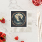 Klassieke,  wolf & moon servet (Insitu)