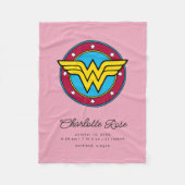 Klassieke Wonder Woman | Nieuwe babygeboortelastje Fleece Deken (Voorkant)