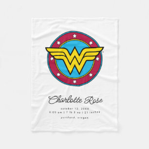 Klassieke Wonder Woman Nieuwe babygeboortelastje Fleece Deken